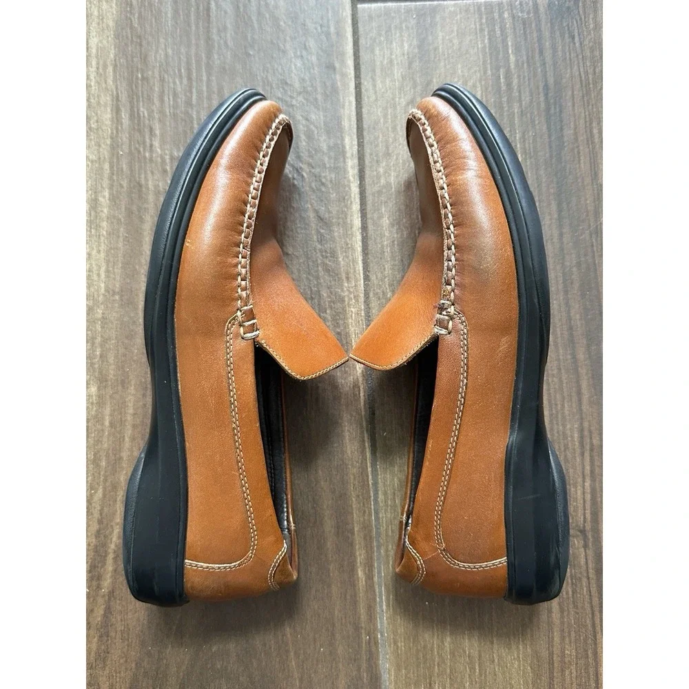 Cole Haan Venetian Loafers Men's 9.5M Brown Leather Slip-On Moc‎ Toe